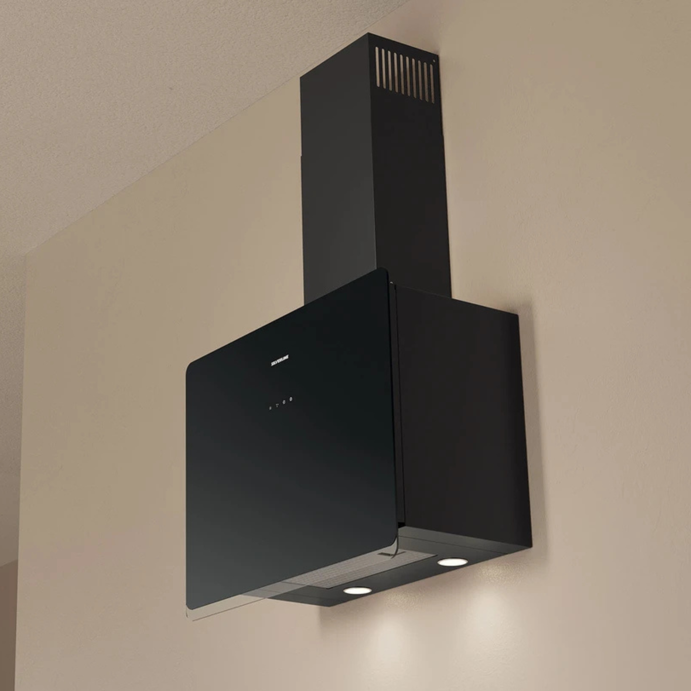 Hotte cuisine murale Silverline PORTO noire 60 cm