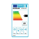 Hotte cuisine en îlot Silverline PURE PLUS noir mat 50 cm