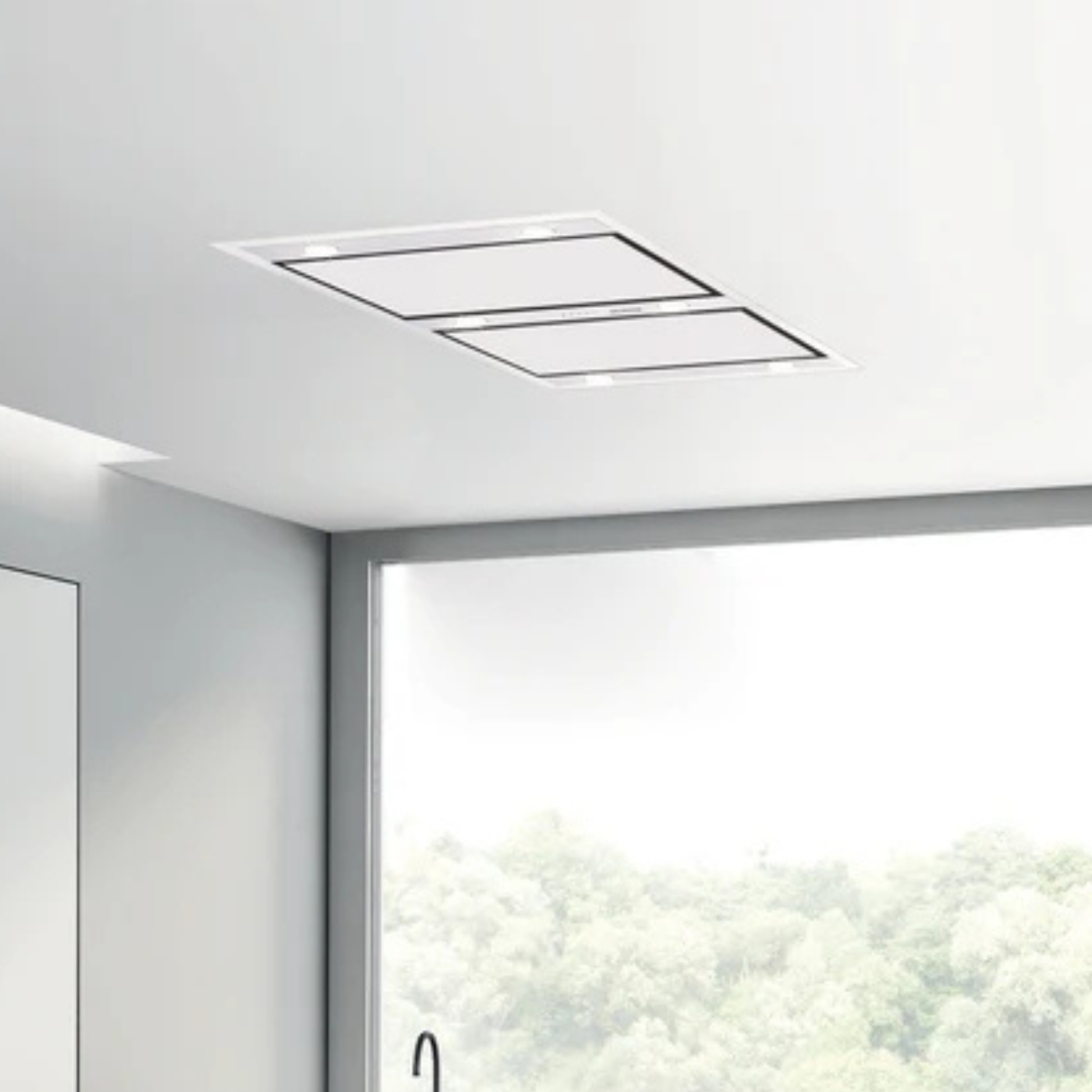 Hotte plafond Silverline ZAFIRE inox 100 cm - sans moteur