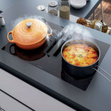 Plaque de cuisson avec hotte intégrée Silverline FLOW MAX PRO 78cm noir et inox  - Recyclage