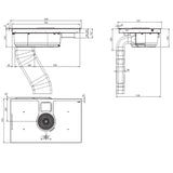 Plaque de cuisson avec hotte intégrée Elica NIKOLATESLA ONE - Évacuation