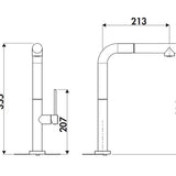 Robinet Douchette Luisina chromé CRBMD026