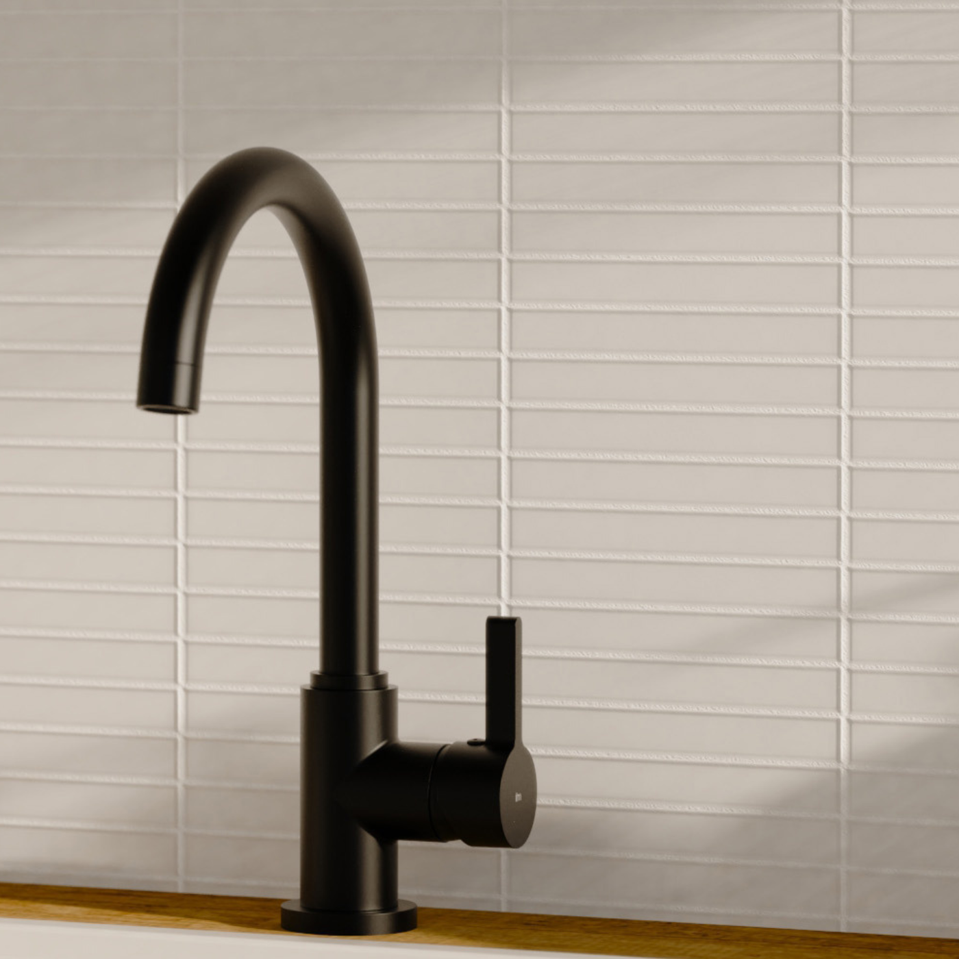 Robinet mitigeur cuisine Instmaier LEONA noir mat