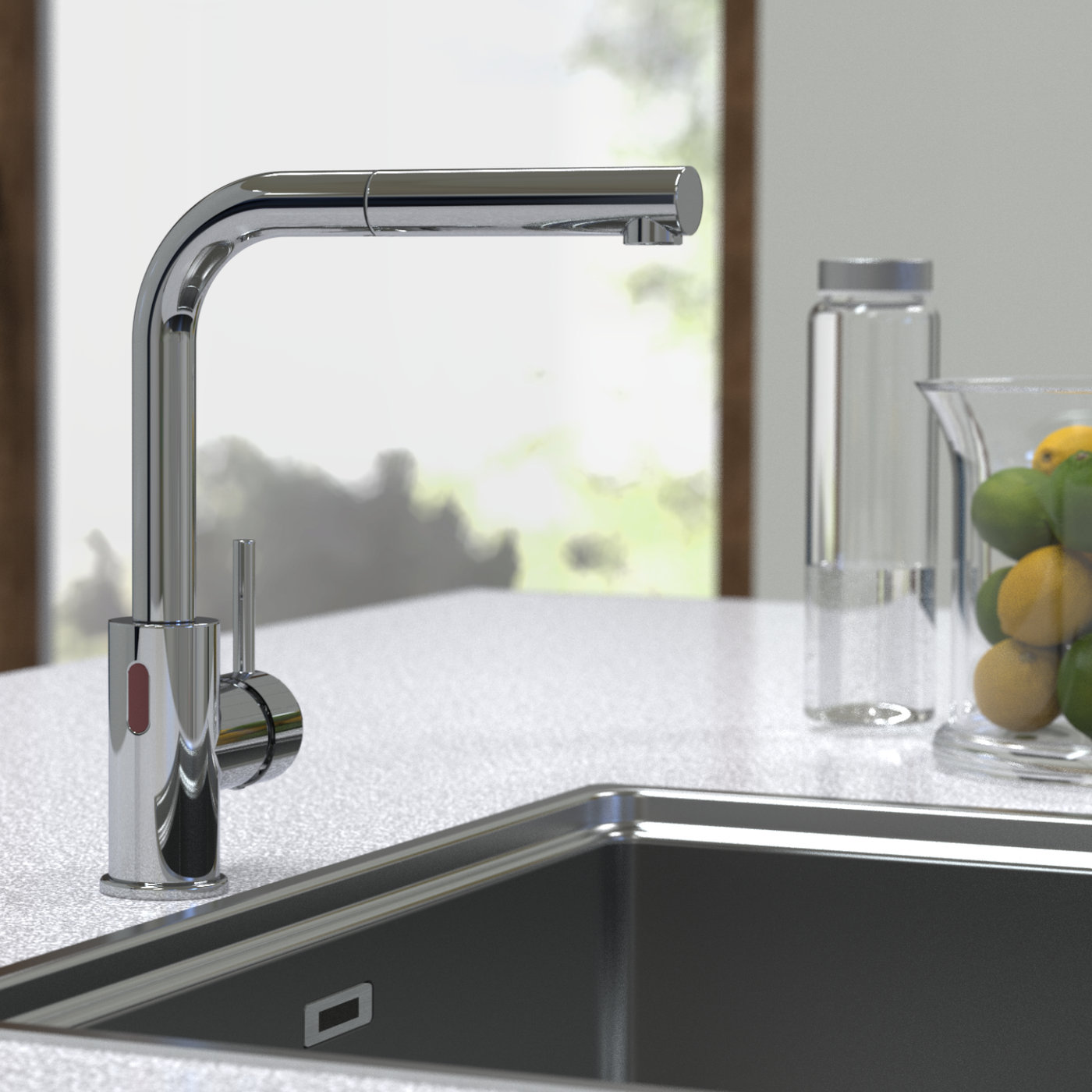 Robinet douchette détecteur de mouvement Schütte VITAL chromé