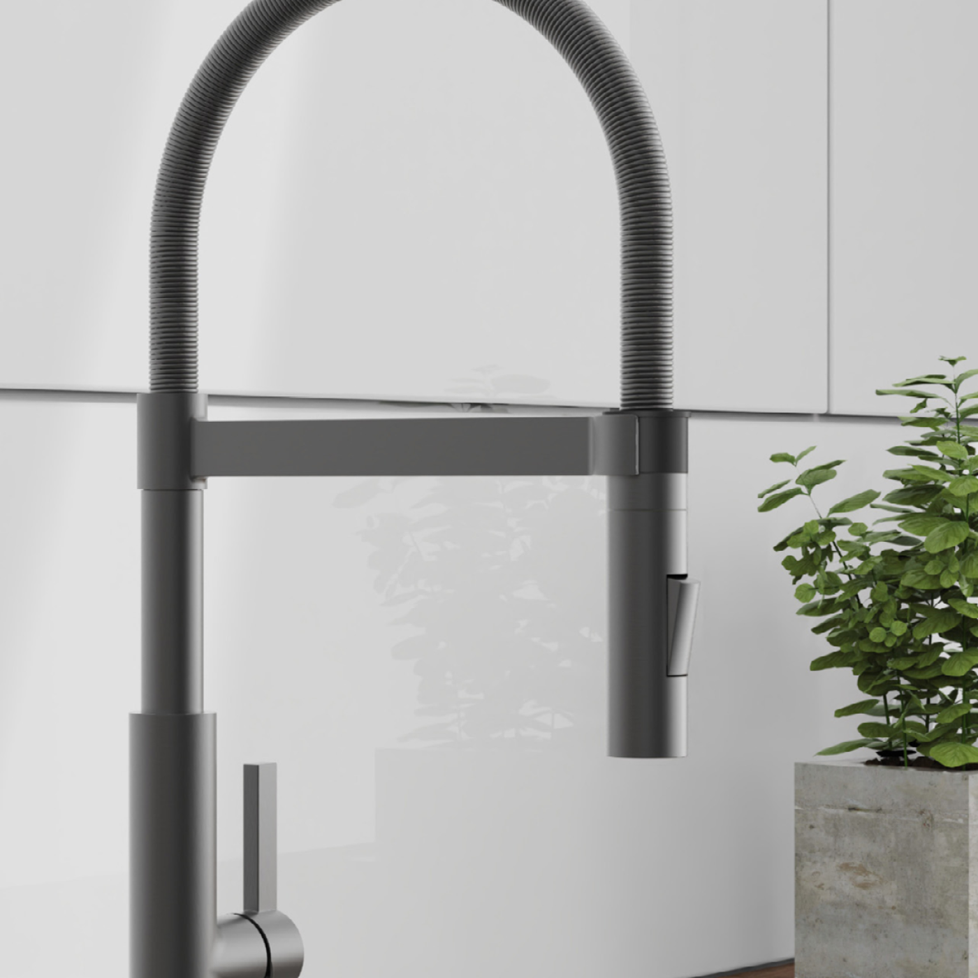 Robinet Douchette Schütte MIAMI gris graphite mat