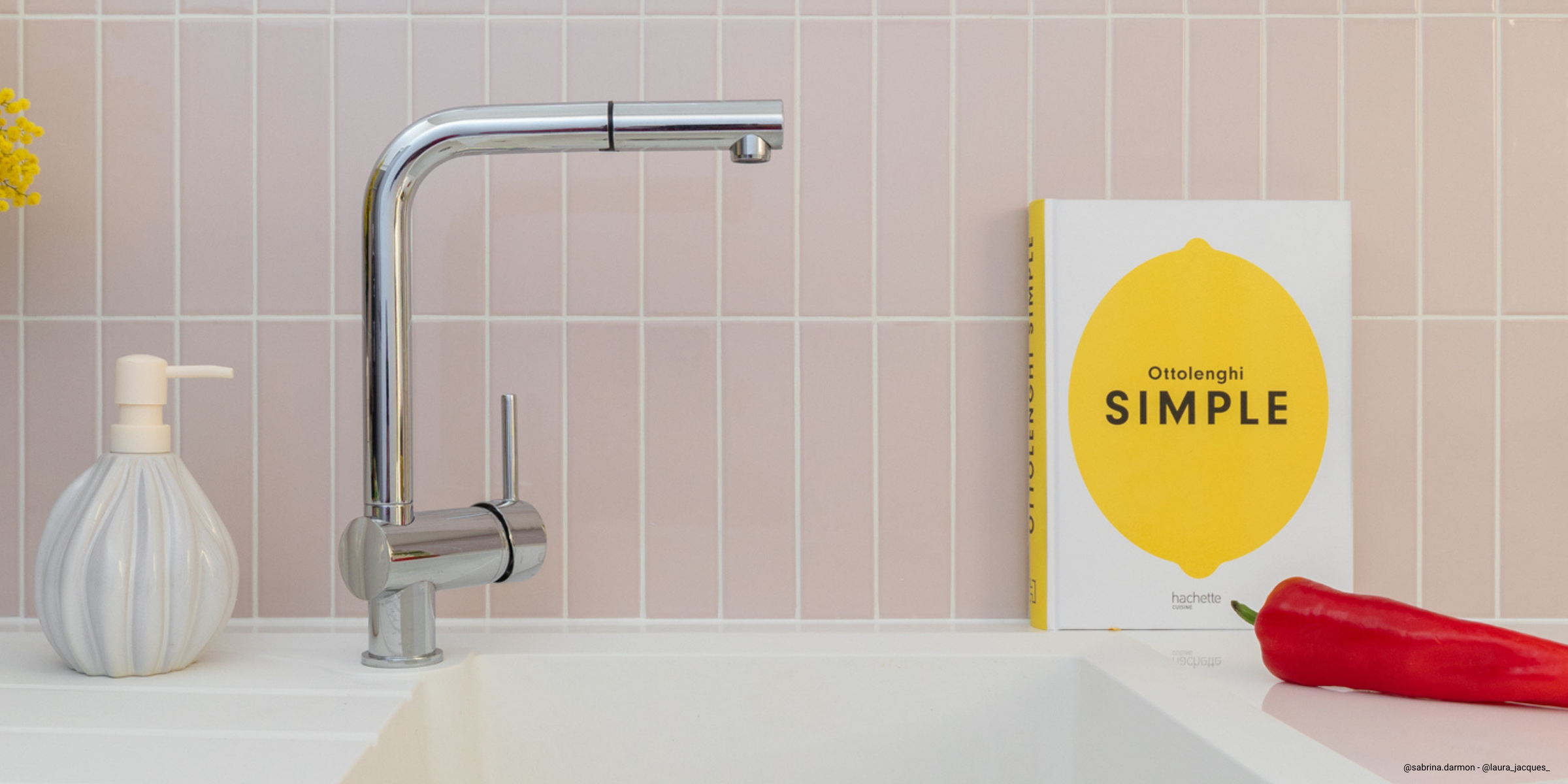 Robinet Douchette Luisina LENNY chromé, pratique avec jet orientable, design moderne et confort d’utilisation au quotidien
