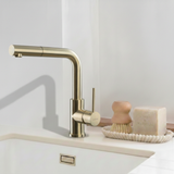 Robinet Douchette Luisina inox massif PVD doré LENA