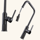 Robinet cuisine douchette Luisina OCTAVE noir mat