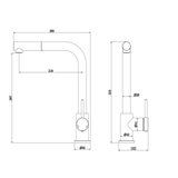 Robinet douchette inox cuivre MAYA