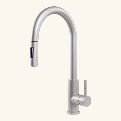 Robinet douchette Luisina inox massif gris perle MARCEAU