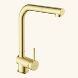 Robinet Douchette Luisina inox massif PVD doré mat CHIARA