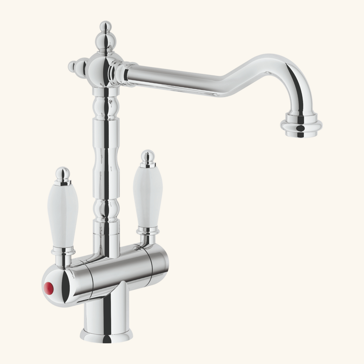 Robinet mélangeur vintage chromé AUGUSTIN