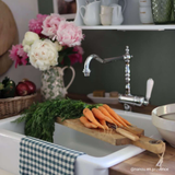 Robinet cuisine vintage chromé MARIUS
