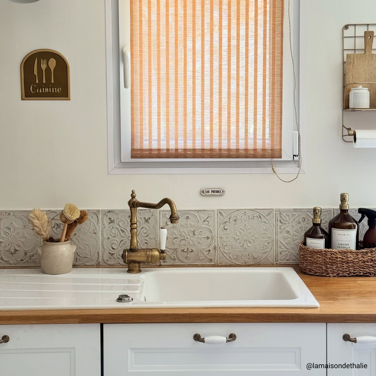 Evier céramique blanc Villeroy & Boch ARCHITECTURA 1 grand bac 1 égouttoir