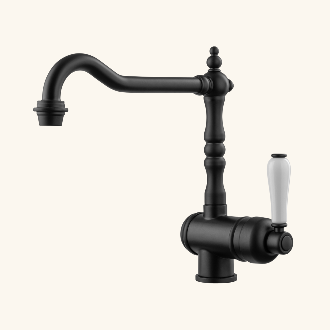 Robinet cuisine vintage noir mat MARIUS