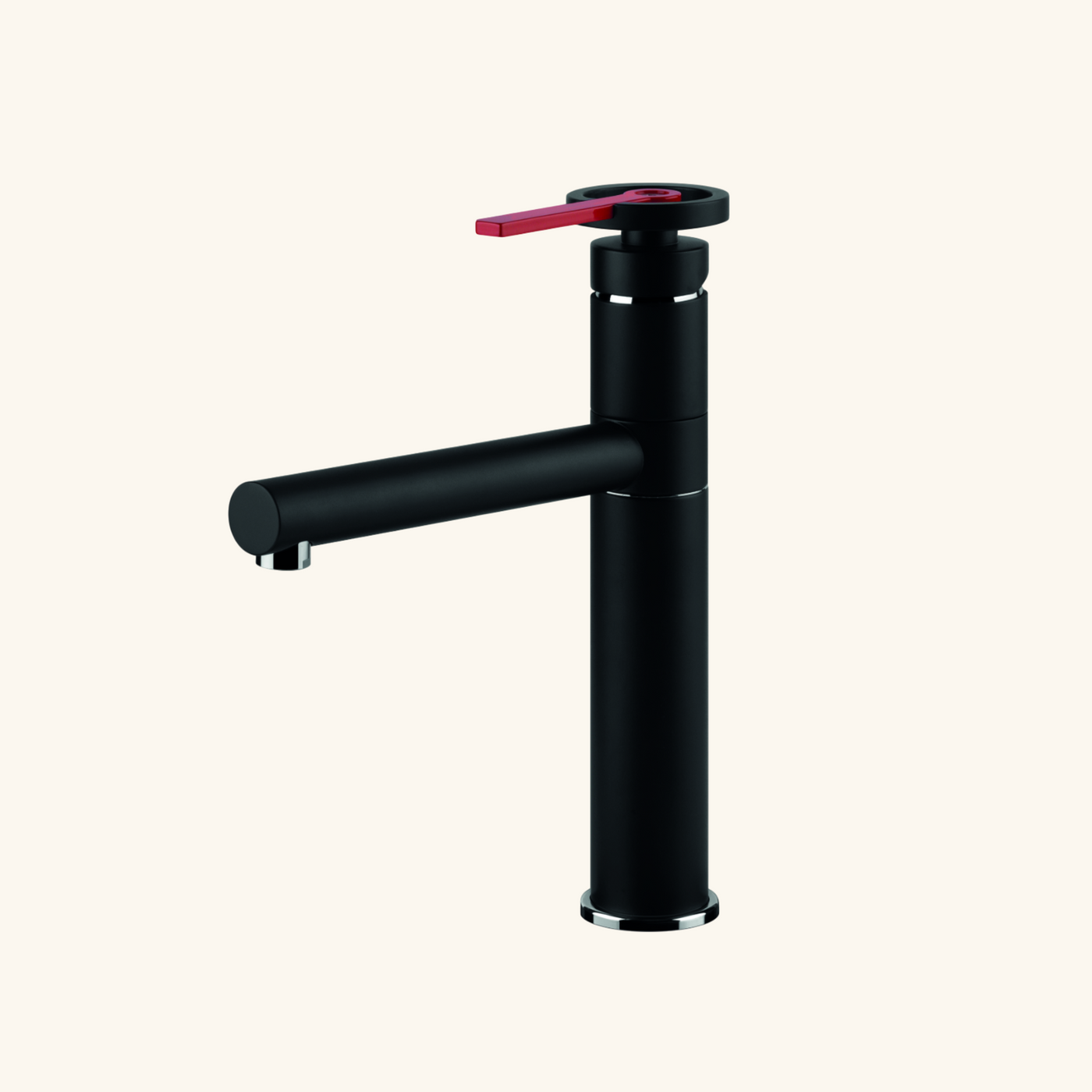 Robinet cuisine pivotant noir mat NOE