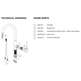 Robinet Schock KAVUS inox doré