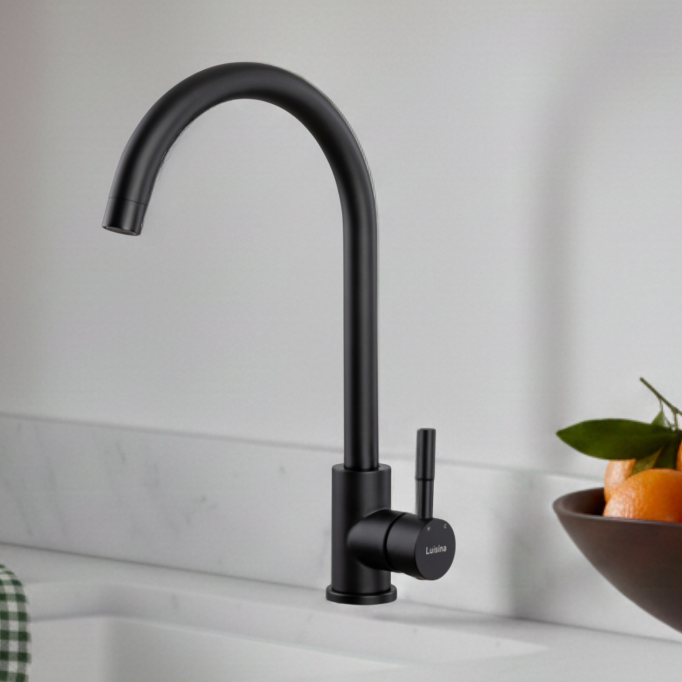 Robinet Luisina inox noir mat SIMON