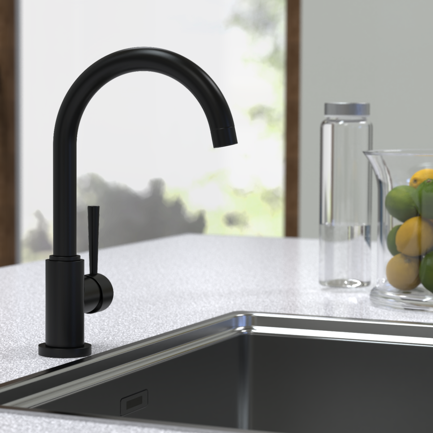 Robinet cuisine Schütte CORNWALL noir