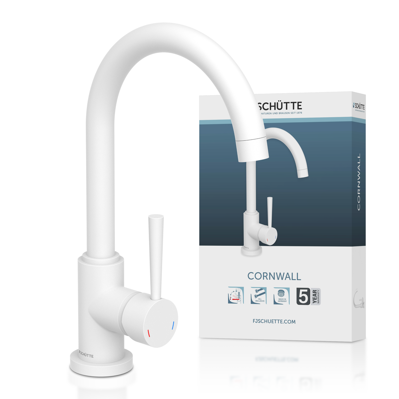 Robinet cuisine Schütte CORNWALL blanc