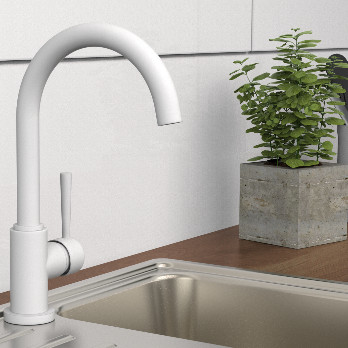 Robinet cuisine Schütte CORNWALL blanc