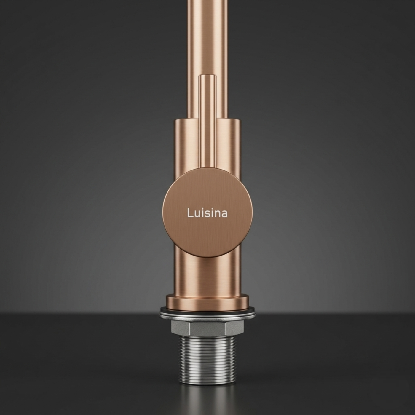 Robinet rabattable Luisina inox PVD cuivre ACHILLE