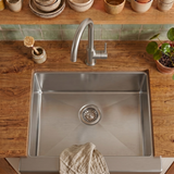 Robinet cuisine Luisina bec pivotant inox RAPHAEL