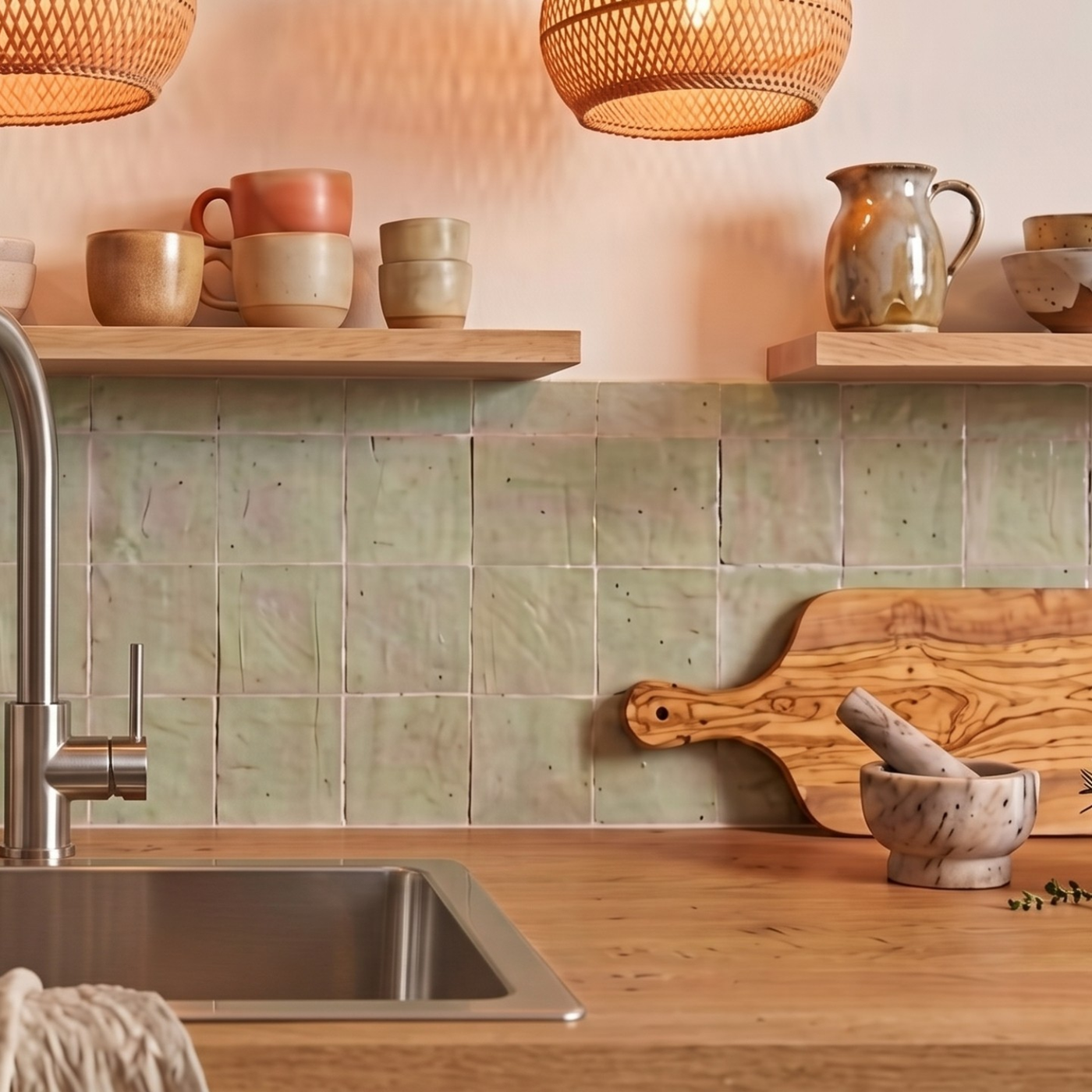 Robinet cuisine Luisina bec pivotant inox RAPHAEL
