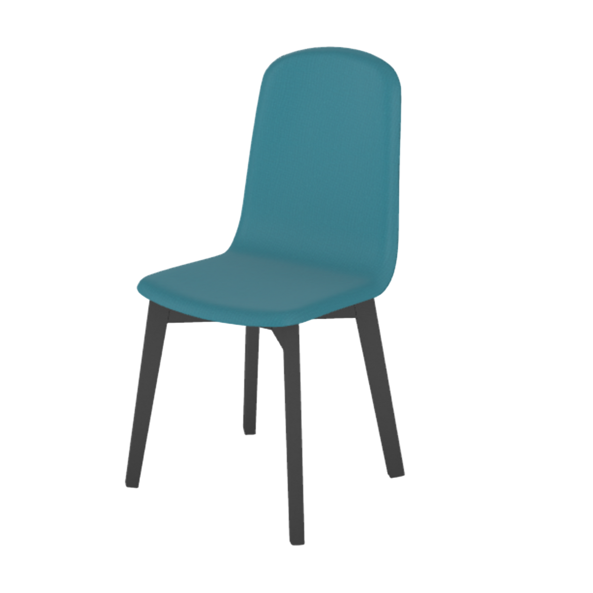 Chaise de salle à manger GUSTAVE bleu canard