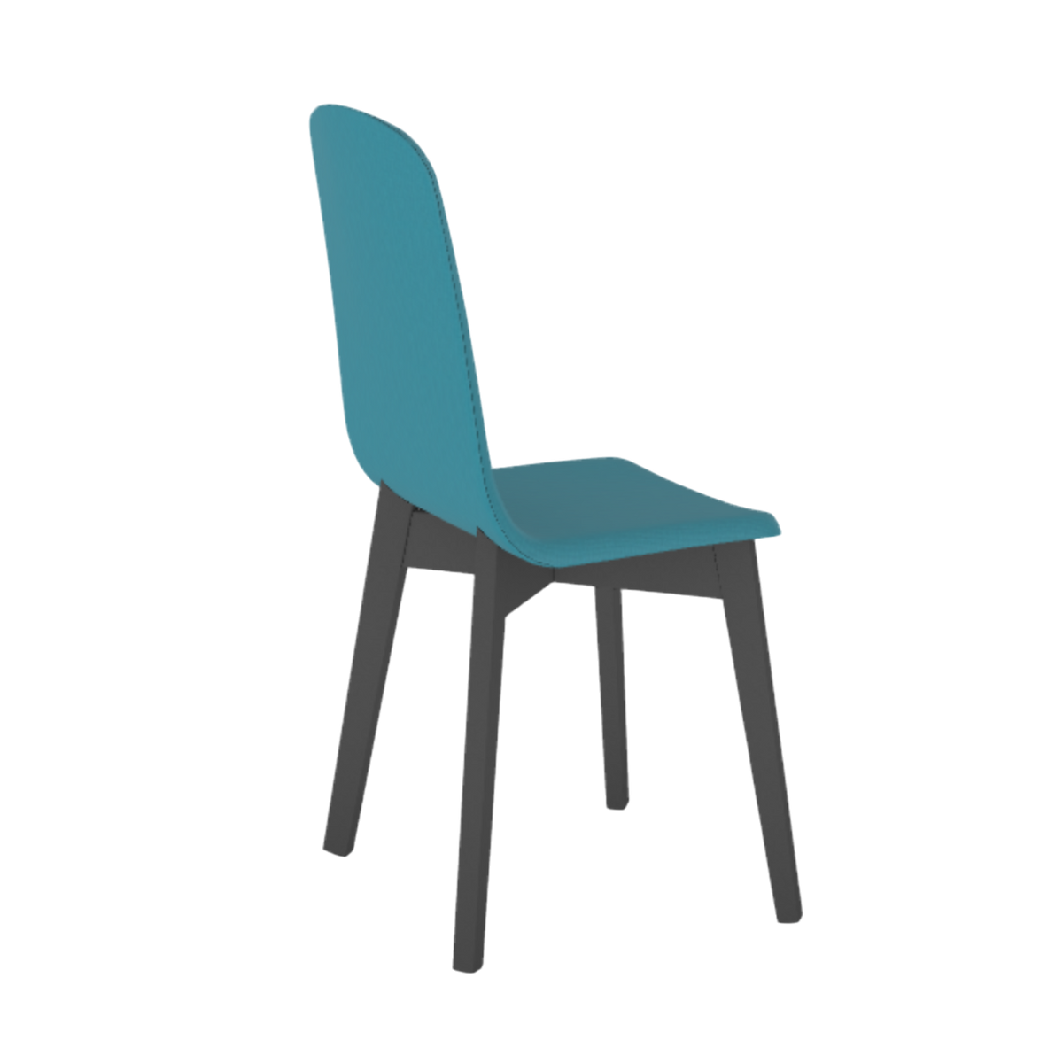Chaise de salle à manger GUSTAVE bleu canard