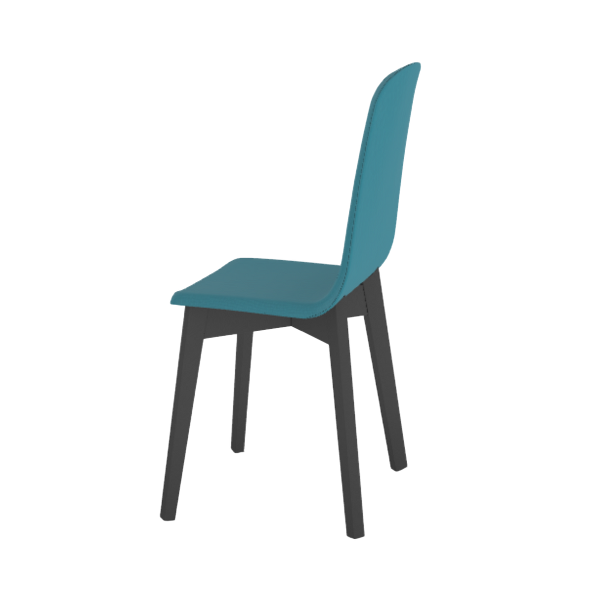 Chaise de salle à manger GUSTAVE bleu canard