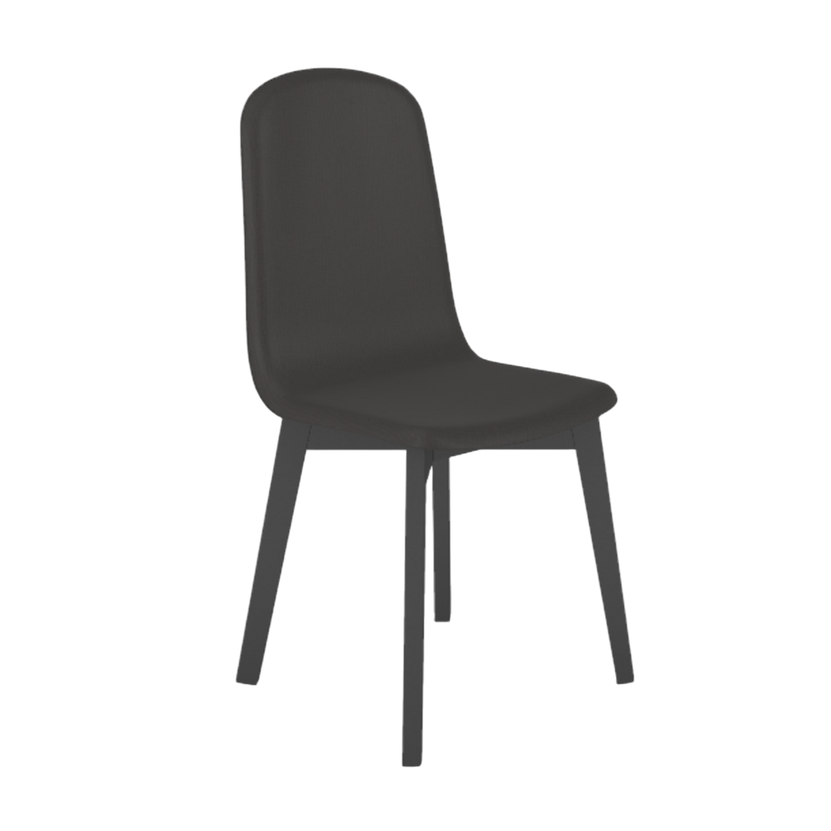 Chaise de salle à manger GUSTAVE noir graphite