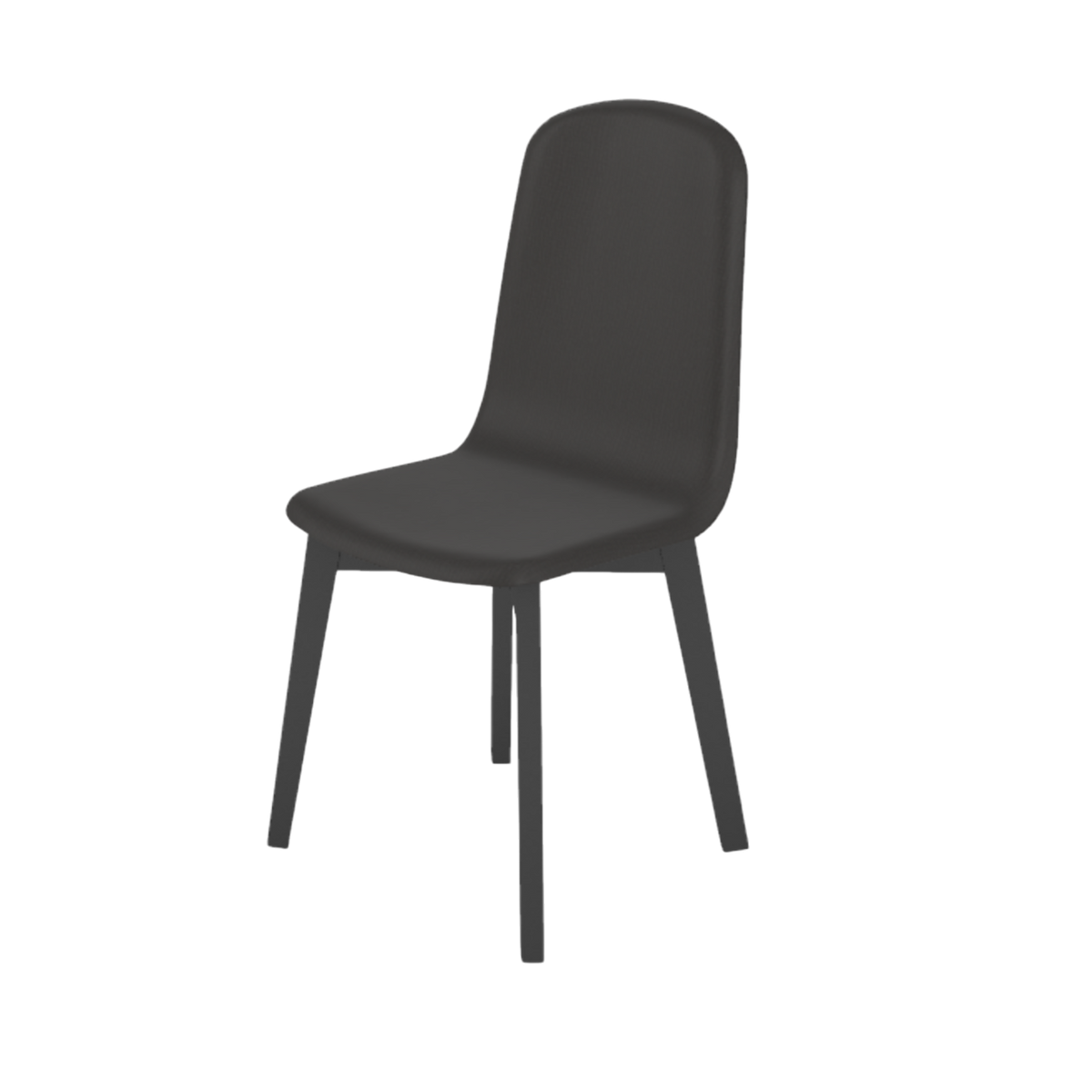Chaise de salle à manger GUSTAVE noir graphite