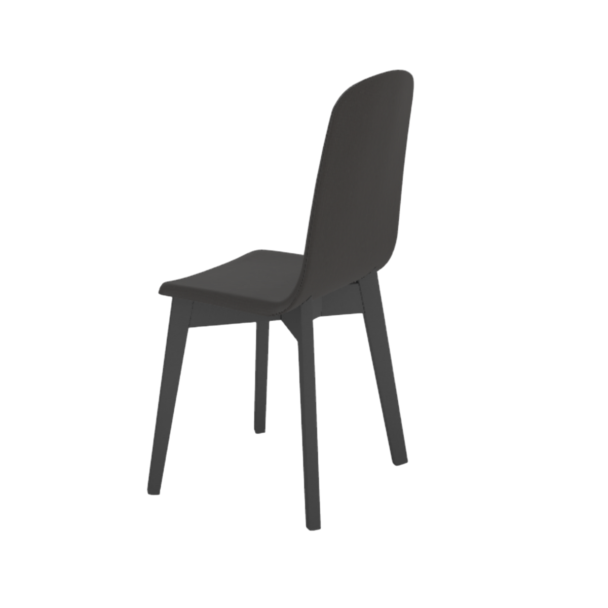 Chaise de salle à manger GUSTAVE noir graphite