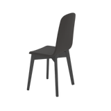 Chaise de salle à manger GUSTAVE noir graphite
