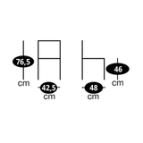 Chaise de salle à manger ROSIE noir