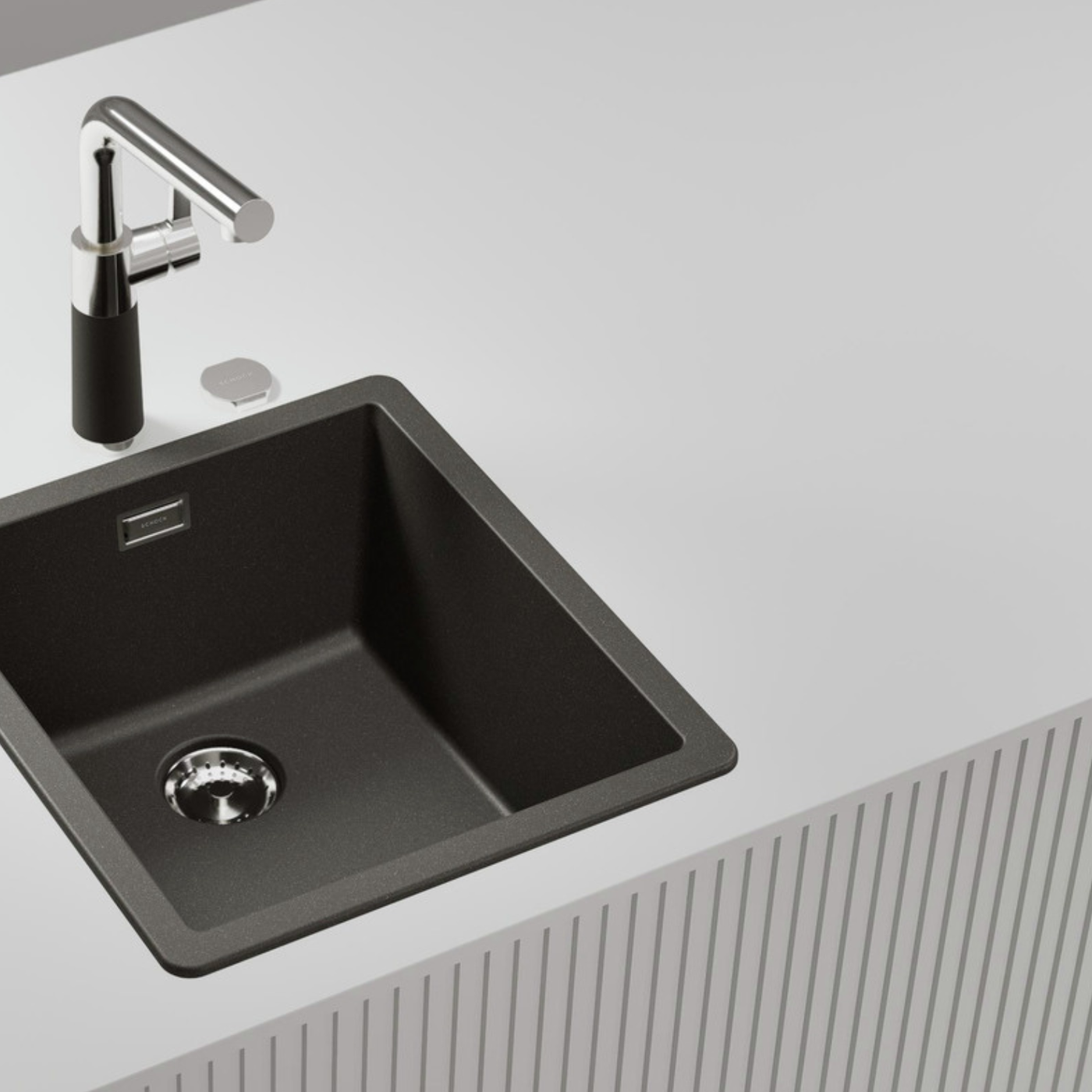 Bonde évier chromée PERFECT DRAIN Panier bouchon manuel 1 bac pour évier Schock