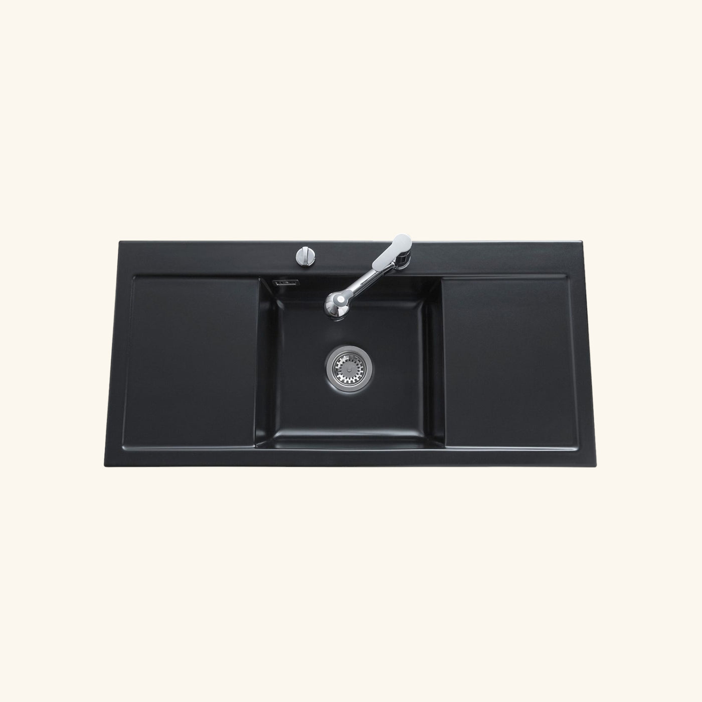 Vidage automatique 1 bac CUIPD368 / CUIPD019 évier CLEYA et V&B ARCHITECTURA - Siphon gain de place