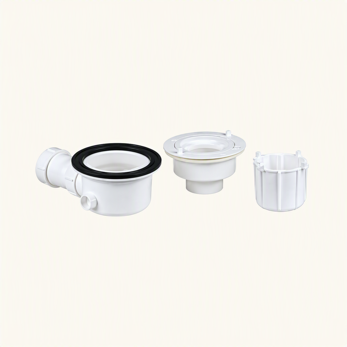 Bonde receveur de douche LUCIE diamètre 90 noir