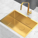 Cache bonde Luisina inox PVD doré diamètre 90 cm