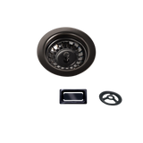 Kit bonde et trop plein inox noir brillant YUNA pour vidage 1 bac évier granit