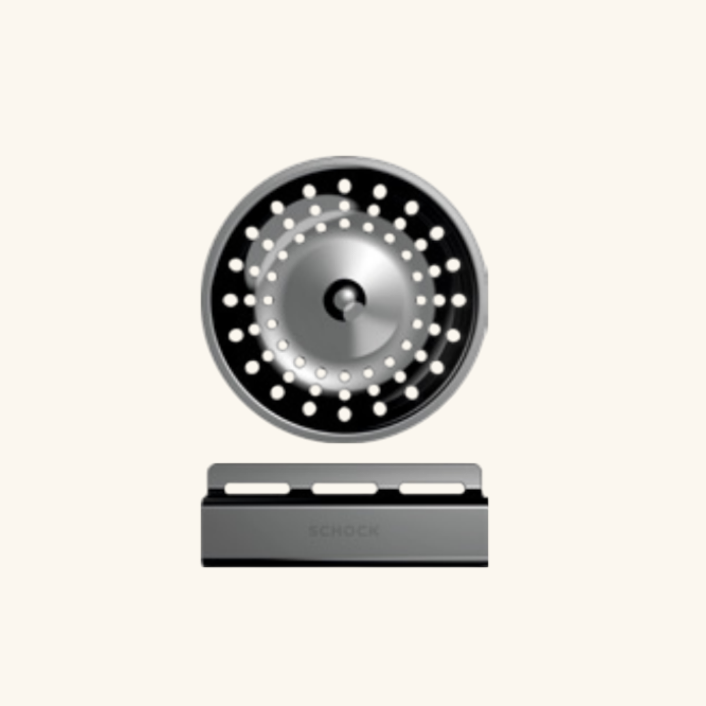 Kit bonde et trop plein inox noir brillant FORTE pour vidage 1 bac évier granit