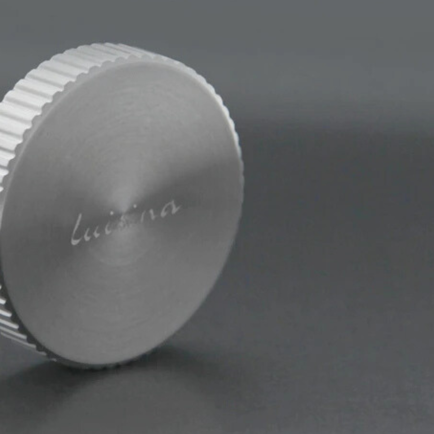 Bouton vidage automatique évier Luisina rond cannelé inox