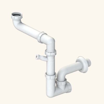 Siphon gain de place CUIPD705-A pour évier cuisine 1 bac - Siphon standard
