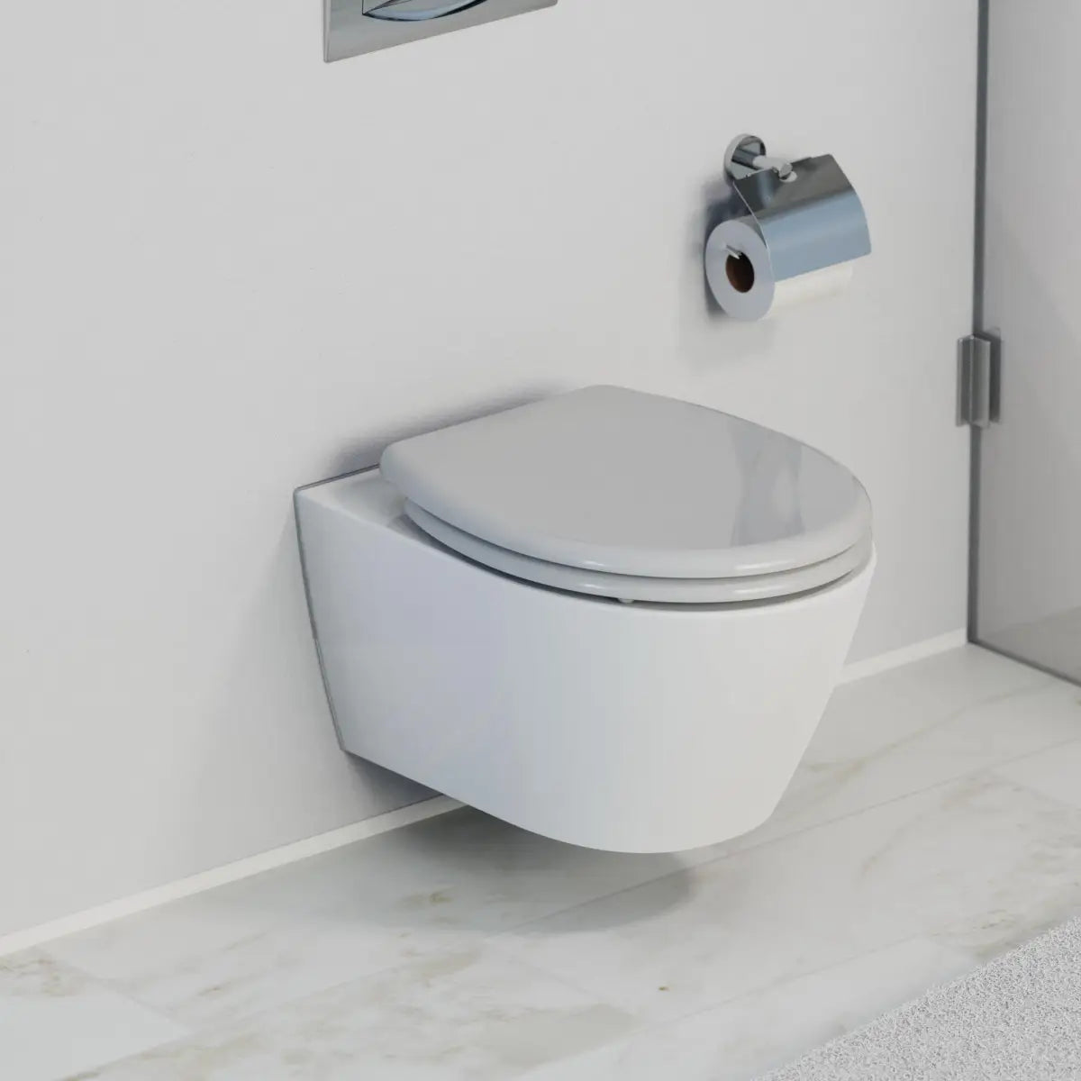 Abattant WC Schütte GREY en duroplast Gris avec Frein de Chute