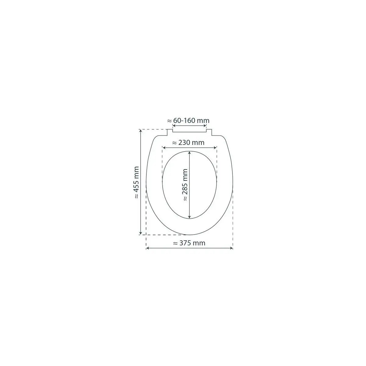 Abattant WC Schütte GREY en duroplast Gris avec Frein de Chute