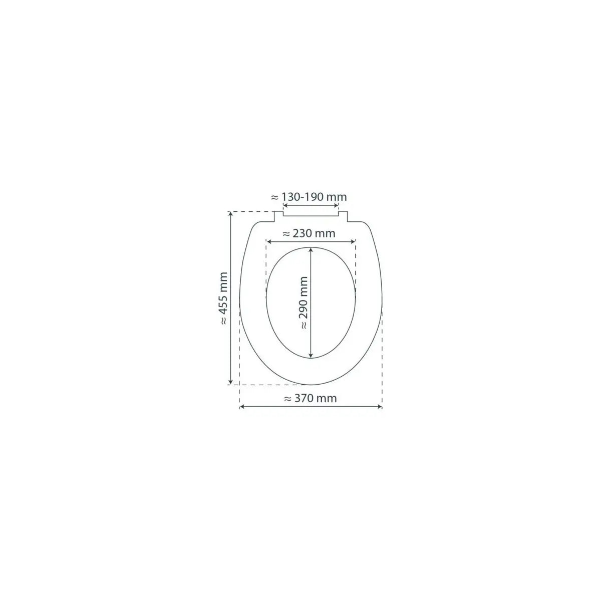 Abattant WC Schütte WHITE en duroplast Blanc
