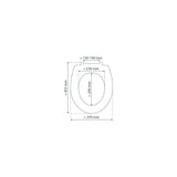 Abattant WC Schütte WHITE en duroplast Blanc