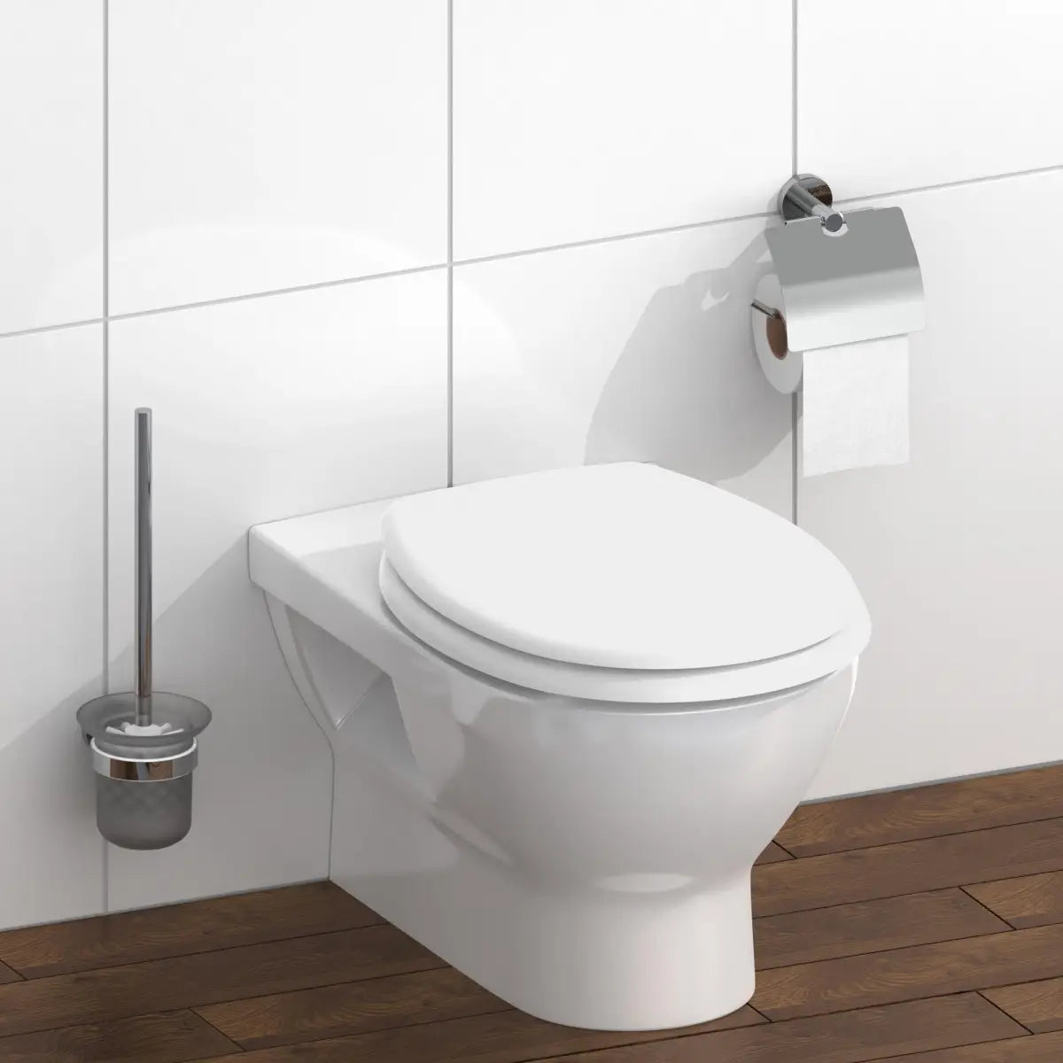 Abattant WC Schütte WHITE en duroplast Blanc