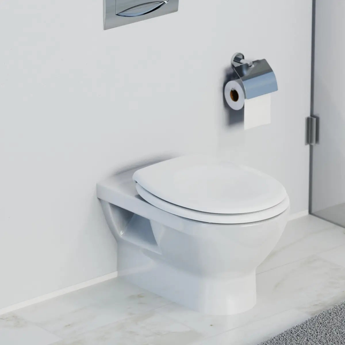 Abattant WC Schütte WHITE en duroplast Blanc